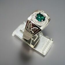 925 Sterling Silver Emerald