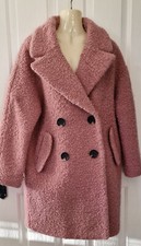 TOPSHOP pink oversized boucle