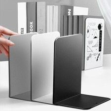 L-shaped Desk Bookends Book Stand Book Support Rack Bookshelf For School Office