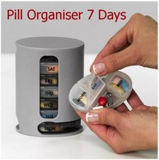Weekly Daily Pill Box Organiser Tablet Medicine Holder Storage Dispenser 7 Day