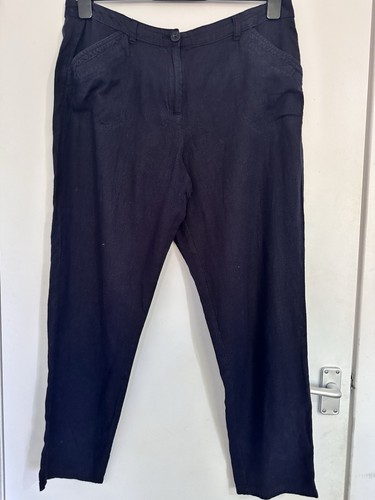 Bhs women navy blue linen - women,