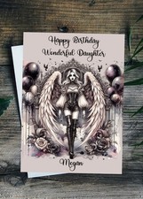 Gothic Birthday Card Goth Girl