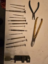 Vintage Watchmakers Screwdrivers,snips Etc.