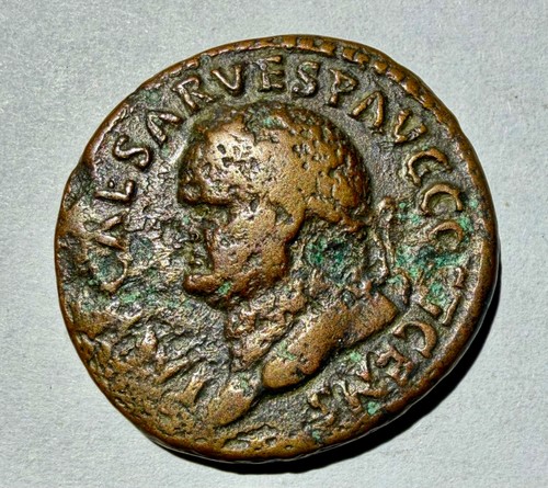Vespasian roman bronze coin - roman, as