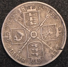Florin 1892 Victoria Jubilee