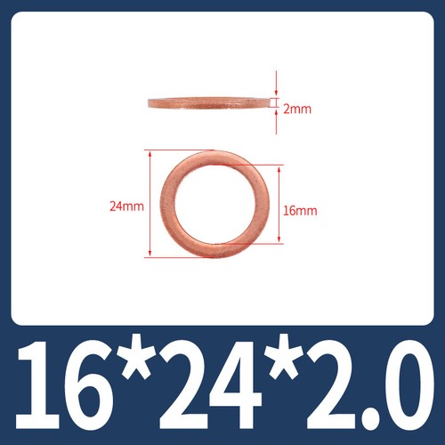 Flat plain washers - flat, 125