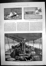 Old Military Expedition Nile Mignonette Sinking Dinghy Survivors1884 Victorian