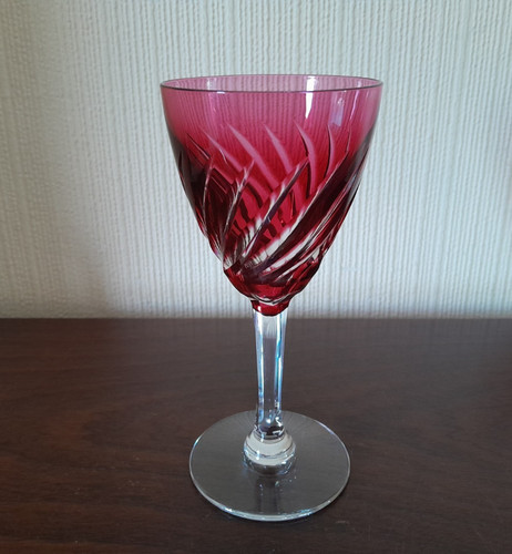 Val lambert ruby red cut - st,