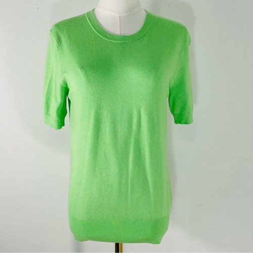 Zara lime neon green crewneck - lime/neon,
