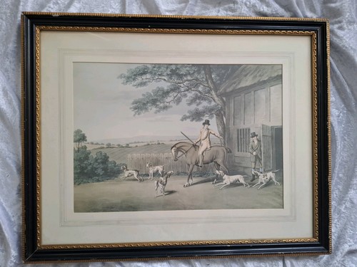 Vintage framed fox hunting - vintage,