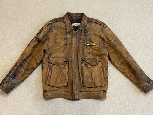 Vintage brown leather jacket - brown,