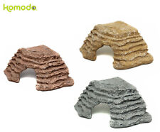 KOMODO LARGE RESIN REPTILE TURTLE CORNER HIDE BASKING RAMP PLATFORM VIVARIUM