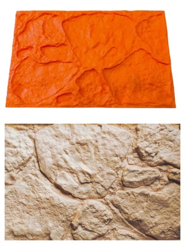 Fake stone rock wall - fake, printed