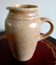 1930s Kensington KPB Ware Jug mottled fawn earthy color smooth, Art Deco style