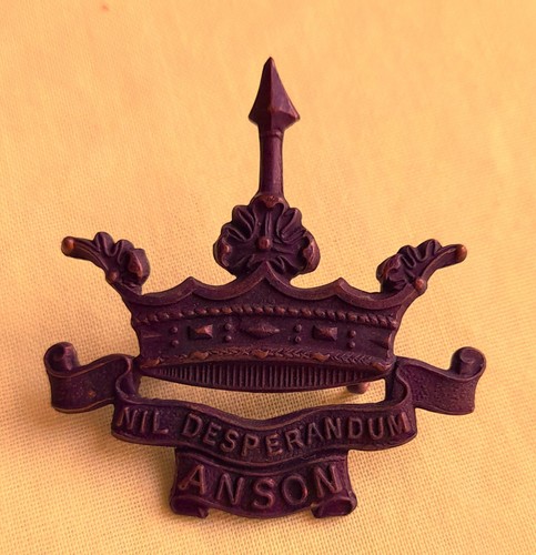 Blackened brass anson - blackened,