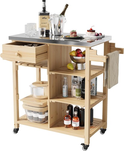 Outdoor grill cart wooden food - grill,