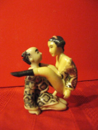 Pair japanese samurai geisha - pair,
