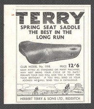 TERRY SPRING CYCLE SEAT SADDLE
