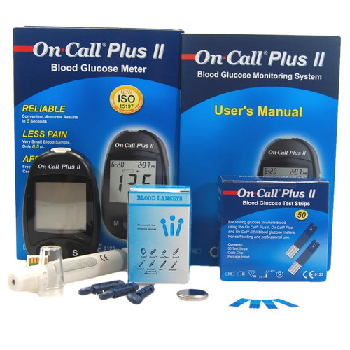 Call diabetes sugar meter - on,