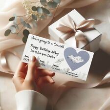 Surprise concert tickets birthday reveal, Comedian, Gig, Concert