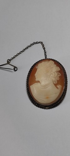 Vintage carved shell cameo - vintage,