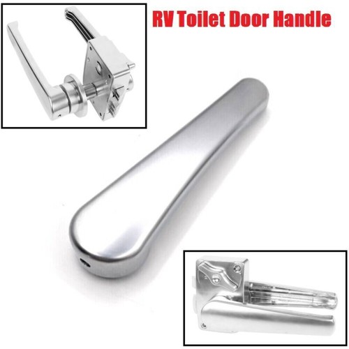 1xsilver toilet door handle - door,