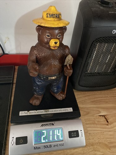 Smokey bear piggy bank - smokey,