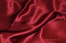 Pure silk crepe back satin, 19 momme, 114 cm, lipstick, sold by half meter
