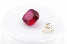 Red ruby corundum cushion cut - ruby,