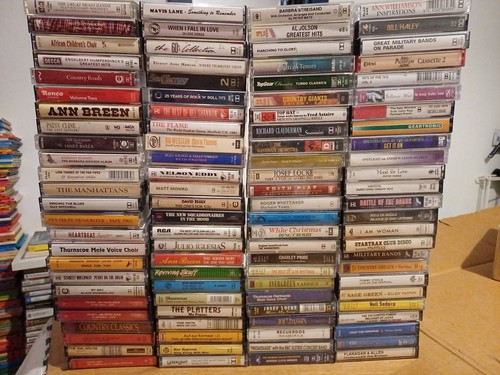 Job lot music cassette - of,