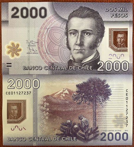 Chile 2013 clp - chile, $