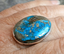 925 Silver Persian TURQUOISE Ring Sz Q-8.25 R896~Silverwave*uk Jewellery