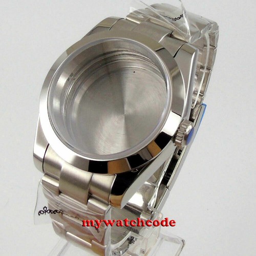 Polished 36mm steel - , sapphire
