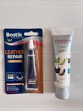 (Used once) TIMPSON 75ml leather care cream + BOSTIK leather repair glue 20ml