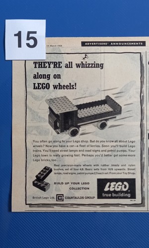 Lego advert 1964 vintage 60s