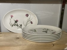 Portmerion The Queens Hidden Garden Oval Dinner Plate X 6 - 2nd