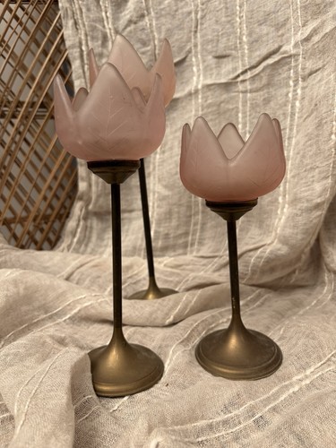 Vintage brass frosted - brass, &