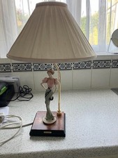 Vintage porcelain figure lamp - figure,