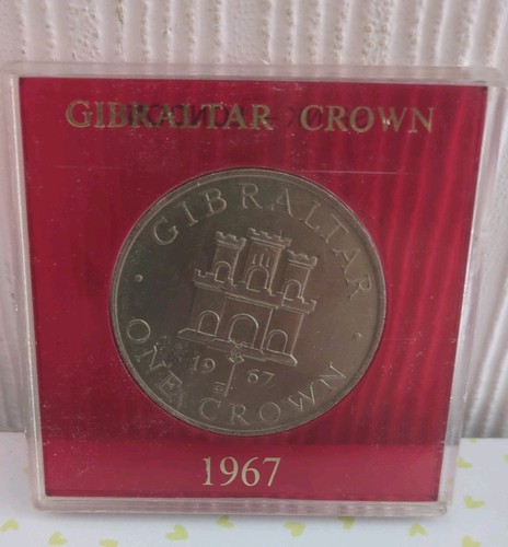 1967 gibraltar one crown - gibraltar,