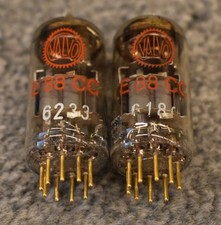 Valvo E88CC/6922 tubes. Set of