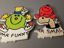 Two Vintage Mr Men Pin Badges