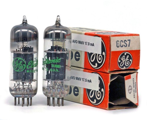 Matched pair 6cs7 nos tube - matched, ge