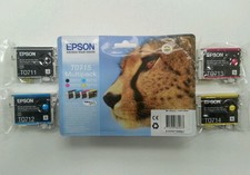 Genuine Epson Original T0715 Multipack Ink Cartridges T0711 T0712 T0713 T0714