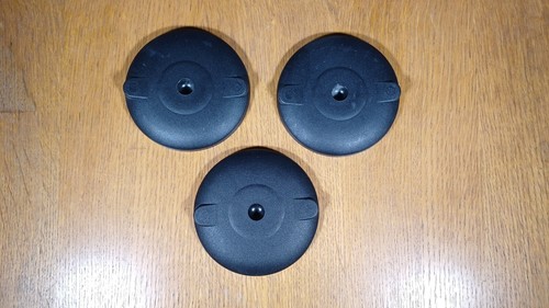 Large 12cm plastic tripod feet - plastic,