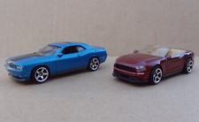 Matchbox - 2018 Ford Mustang convertible + Dodge Challenger [ 2x cars ]