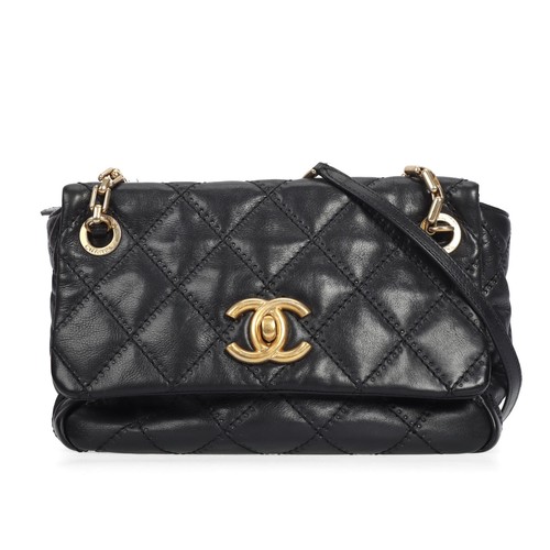 Pre owned chanel flap black - chanel,