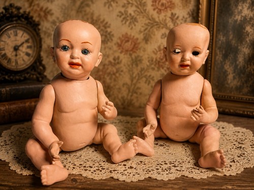 Two vintage cheeky jdk kestner - vintage,