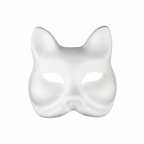 Paper mache mask customizable - paper,