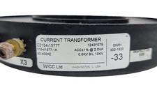 Vintage WICC  C3154-1577T Current Transformer 1A 50-400Hz CT Ring Type 10kV USA