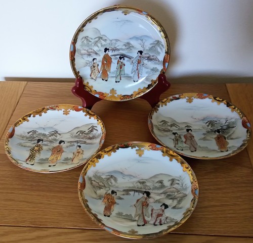 Set antique japanese - of, 4